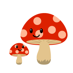 Parent and Child Amanita Character