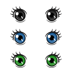 Round Girls Anime Eyes