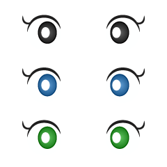 Girls Simple Anime Eyes