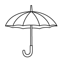 Black and White Umbrella