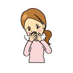 Woman Coughing