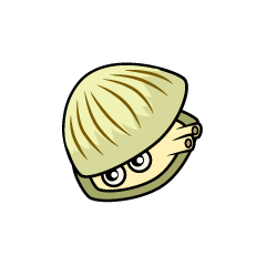 Cute Bivalves Character