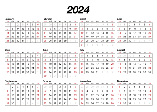 2024 Calendar