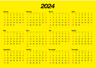 Calendario Abril 2024