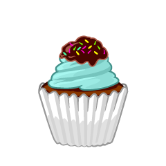 Cute Chocolate Cupcake