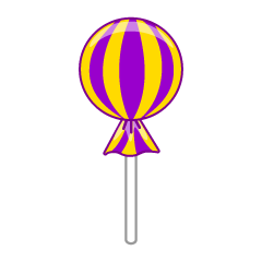 Yellow and Purple Lollipop