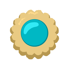 Blue Flower Cookie