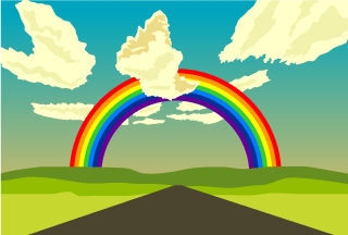 Road and Rainbow