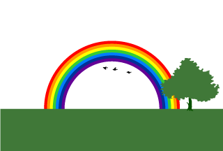 Birds and Rainbow