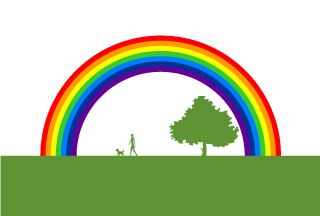 Walking Dog and Rainbow