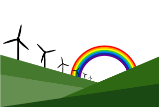 Windmill and Rainbow