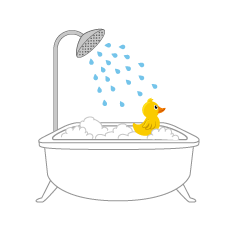 Duck to Shower