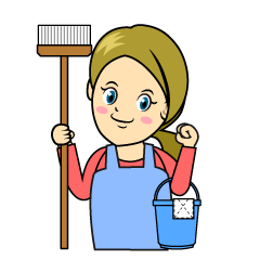 Woman Cleaning