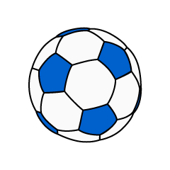 Blue Soccer Ball