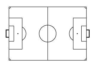 Black and White Soccer Court