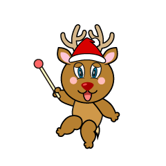 Pointing Reindeer