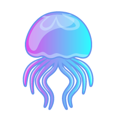 Beautiful Jellyfish Swimming