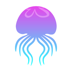 Swimming Jellyfish Silhouette