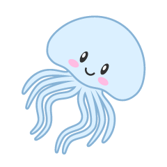 Cute Jellyfish Swimming
