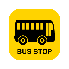 Bus Yellow Sign