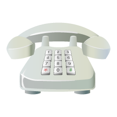 White Push Telephone