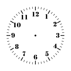 Clock Face Transparent