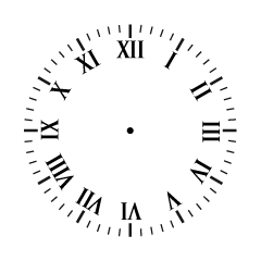 Roman Clock Face Transparent