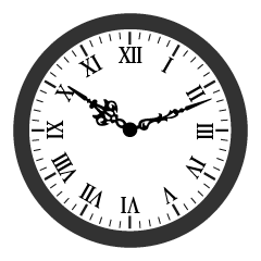 Simple Roman Numeral Clock