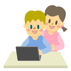 Boy and Girl Studying on Laptop