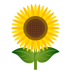 Girasol diseñado simplemente