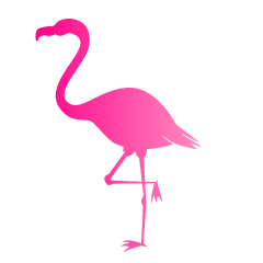 Flamingo Pink Silhouette