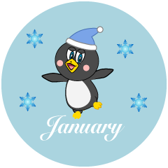 Dancing Penguin January