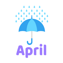 Rain Umbrella April