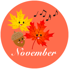 Singing Autumn Leaves November