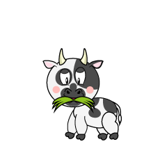 Cow Eating Grass