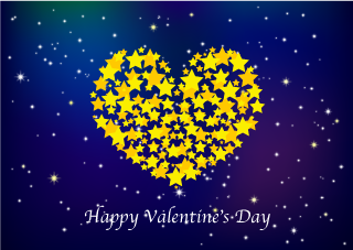 Stars in Space Valentine's Day