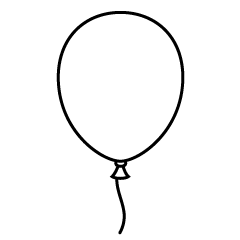 Balloon Black and White