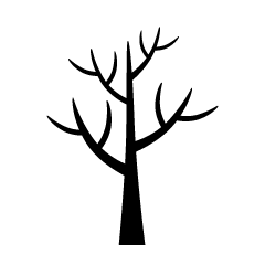 Tree without Leaves Silhouette