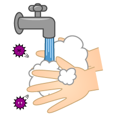 Washing Hands and Virus Escapes