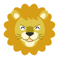 Sonrisa cara de león