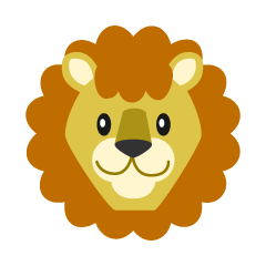 Cara de león simple