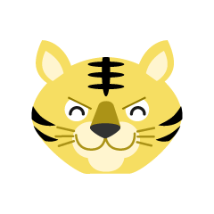 Sonrisa cara de tigre