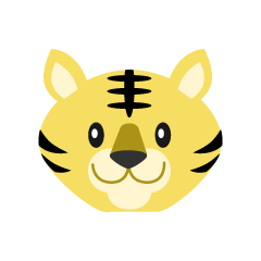 Cara de tigre simple