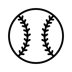 Black and White Baseball