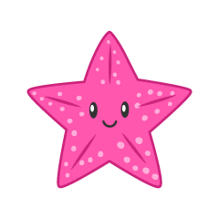 Cute Pink Starfish