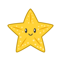 Cute Yellow Starfish