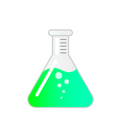 Erlenmeyer Flask with Liquid