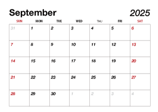 September 2023 Calendar