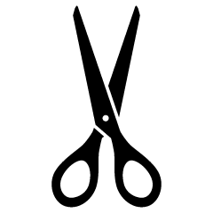 Scissors Black and White