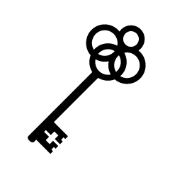 Beautiful Key Silhouette